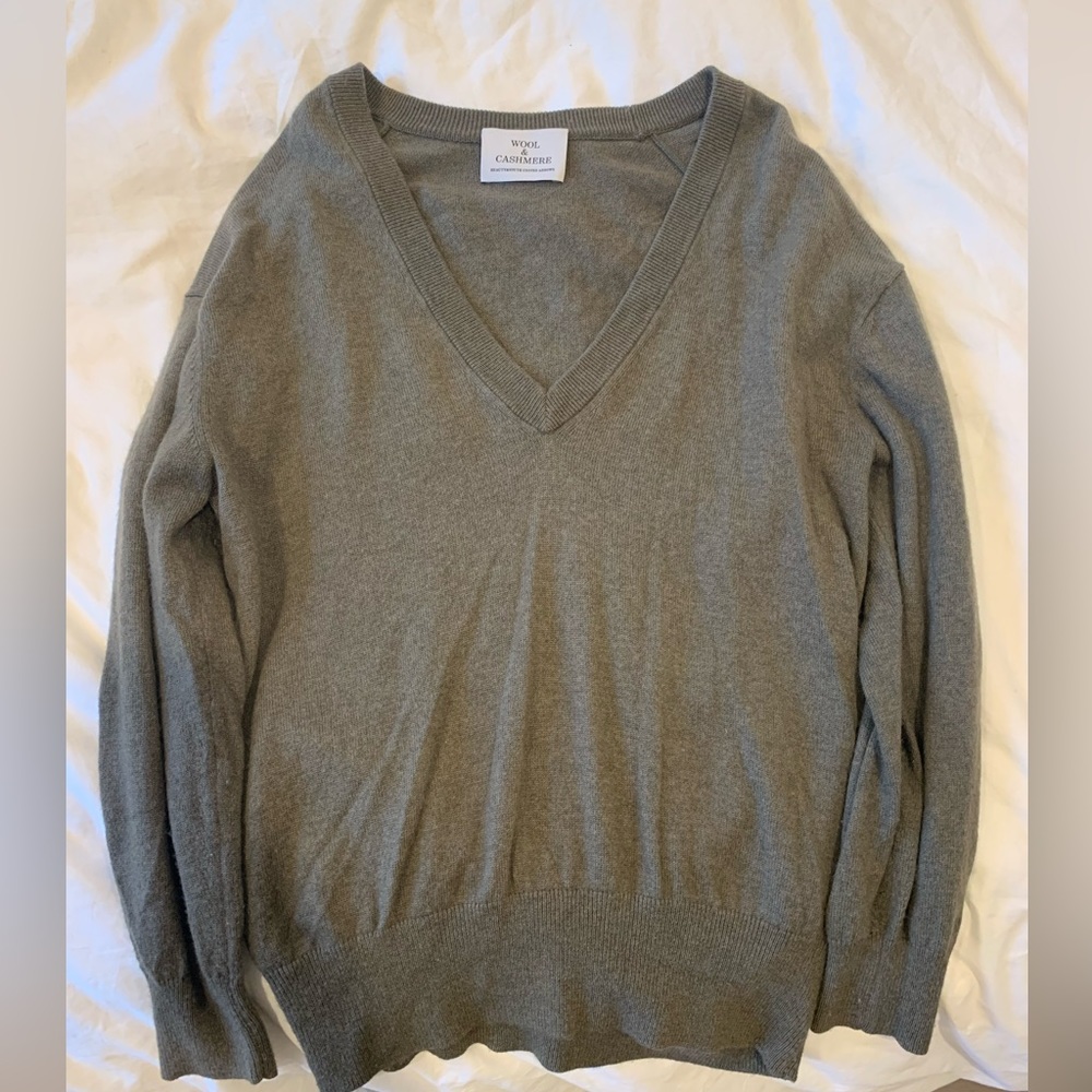 Olive green sweater